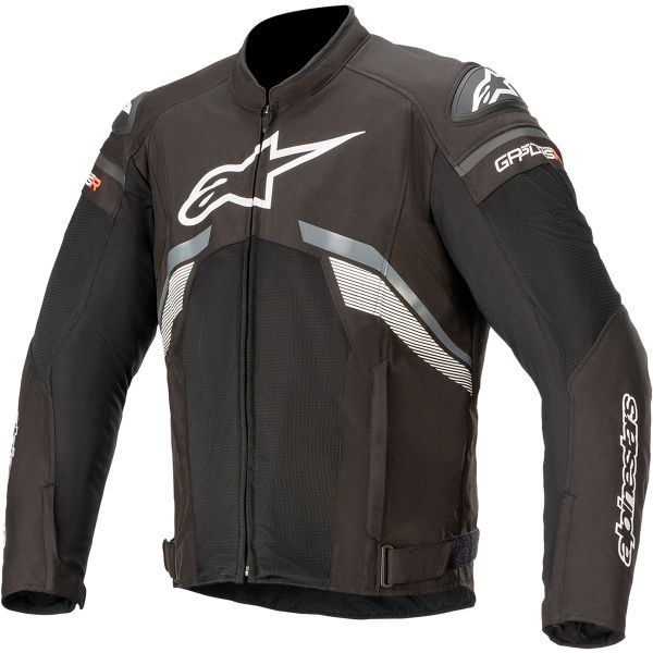 Textile jackets Alpinestars T-GP PLUS R V3 AIR Black/Dark Gray/White Textile Jacket