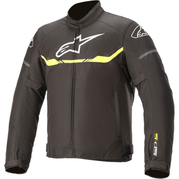 Textile jackets Alpinestars T-SPS WATERPROOF Black/Yellow Fluo Textile Jacket