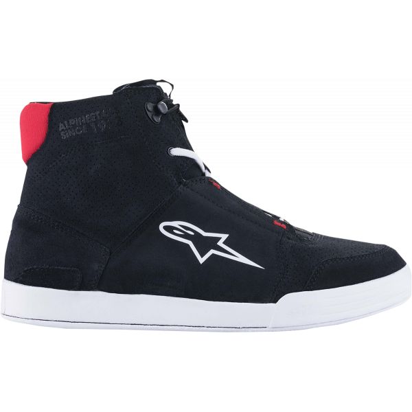 Cizme Moto Scurte/Urban Alpinestars Ghete Moto Chrome Black/White/Red 2512322-130413