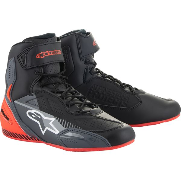 Cizme Moto Scurte/Urban Alpinestars Ghete Moto Faster 3 Black/Gray/Red 24