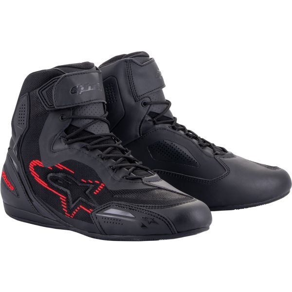Short boots Alpinestars Moto Boots Faster RideKnit Black/Gray/Red 24
