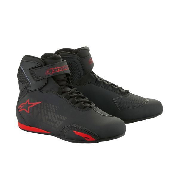 Cizme Moto Scurte/Urban Alpinestars Ghete Moto Sektor Black/Grey/Red