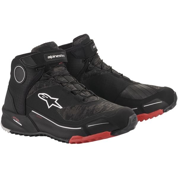 Cizme Moto Scurte/Urban Alpinestars Ghete Moto Shoe CR-X Drystar Black/Red