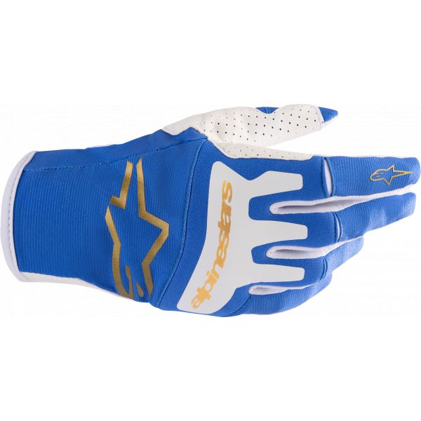 Gloves MX-Enduro Alpinestars Moto MX Gloves T-star Blue/Gold 