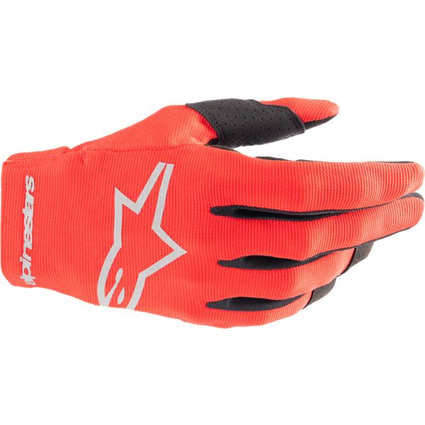 Kids Gloves MX-Enduro Alpinestars Youth Moto Enduro/Mx Gloves Radar Red/Gray 24