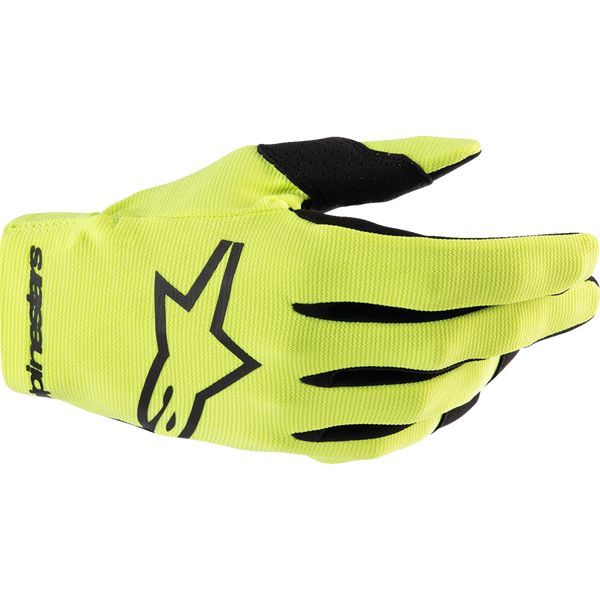 Kids Gloves MX-Enduro Alpinestars Youth Moto Enduro/Mx Gloves Radar Yellow/Black 24