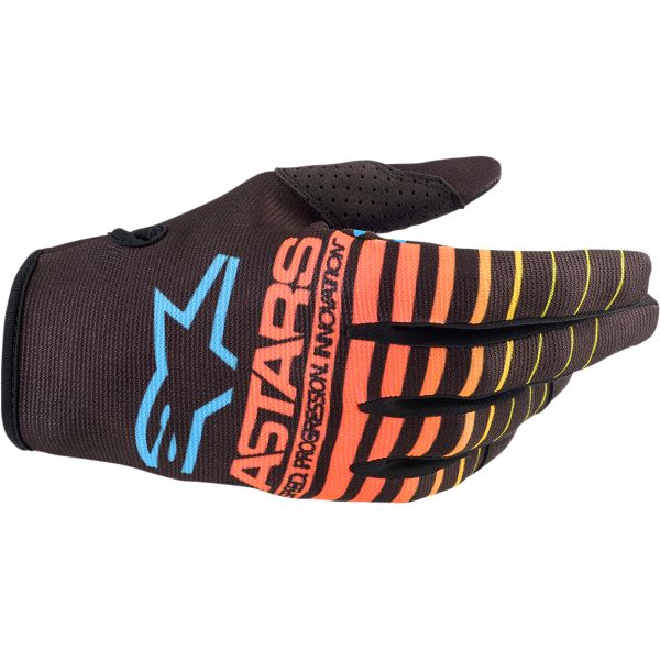 Gloves MX-Enduro Alpinestars Moto MX Gloves Radar B/Y/Coral