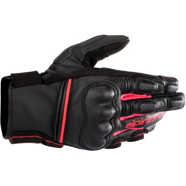 Gloves Womens Alpinestars Lady Leather Moto Gloves Phenom Air Black/Pink 24