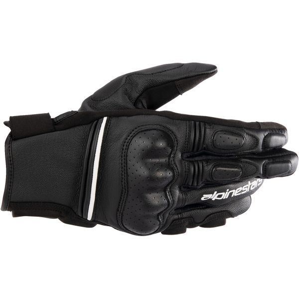 Gloves Racing Alpinestars Leather Moto Gloves Phenom Black/White 24