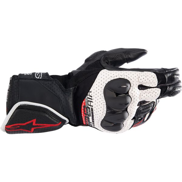 Gloves Racing Alpinestars Leather Moto Gloves SP-8 Air V3 Black/White/Red 24