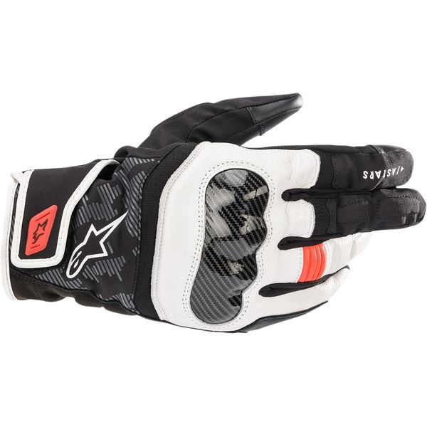 Manusi Moto Sport si Piele Alpinestars Manusi Moto Strada Textil/Piele SMX-Z Black/White/Red