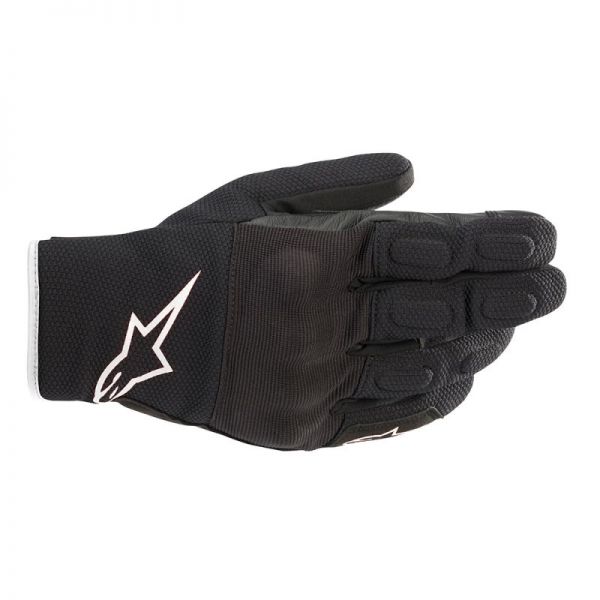  Alpinestars S Max Drystar Black/White Textile Gloves