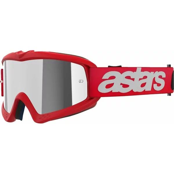 Ochelari MX-Enduro Copii Alpinestars Ochelari Moto MX/Enduro Copii Vision Youth Blaze Red/Mirror Silver
