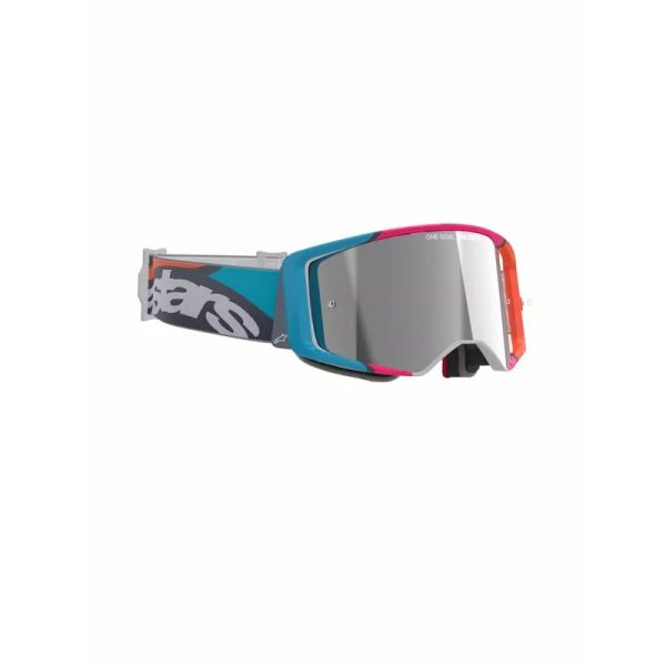 Ochelari MX-Enduro Alpinestars Ochelari Moto MX/Enduro Supertech Stream ABS Vision Gray/Multi/Mirror Silver