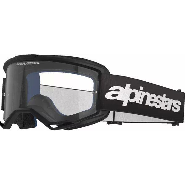 Ochelari MX-Enduro Alpinestars Ochelari Moto MX/Enduro Vision 3 Wordmark Black/Clear