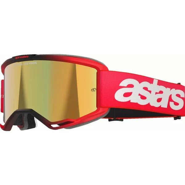 Ochelari MX-Enduro Alpinestars Ochelari Moto MX/Enduro Vision 5 Blaze Red/Mirror Gold