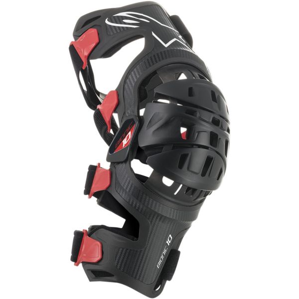  Alpinestars Bionic 10 Barbon Black/Red Left Knee Brace