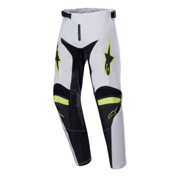 Pantaloni MX-Enduro Copii Alpinestars Pantaloni Moto Enduro/MX Copii Racer Lucent White/Red/Yellow 24