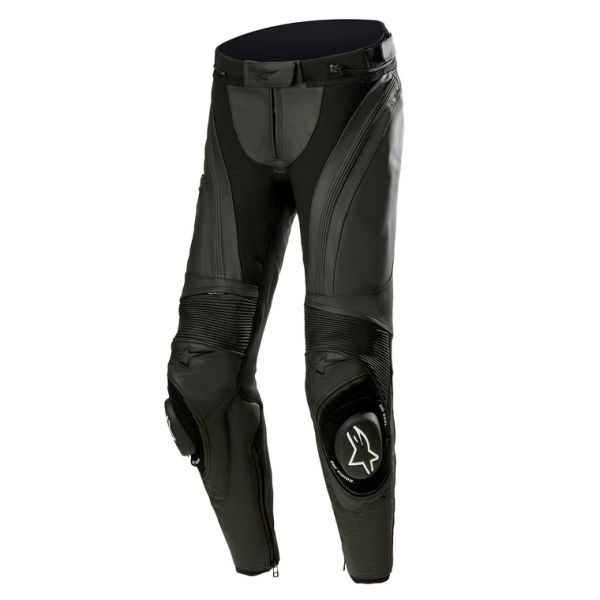 Leather Womens pants Alpinestars Lady Leather Moto Pants Stella Missile V3 Black