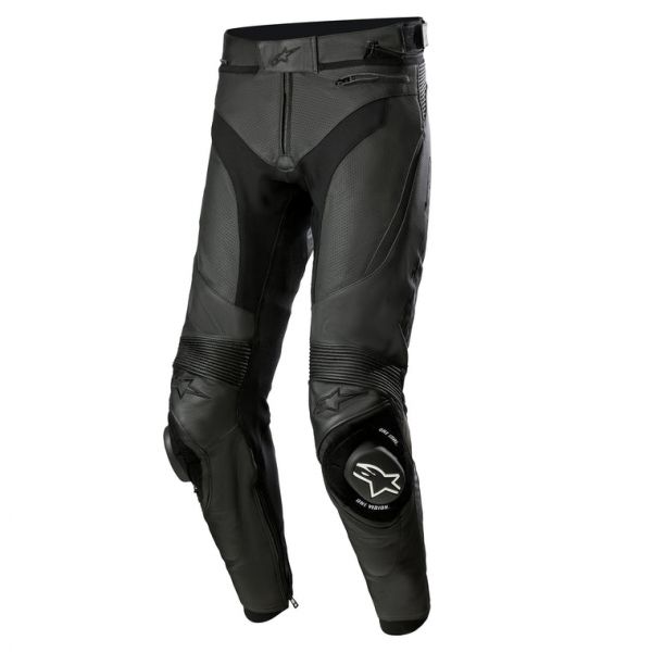 Leather Pants Alpinestars Leather Moto Pants Missile V3 Airflow Black