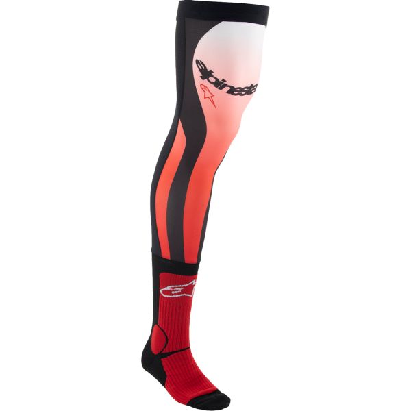 Socks MX-Enduro Alpinestars Moto Enduro/MX Socks Knee Brace Black/Red/White 24