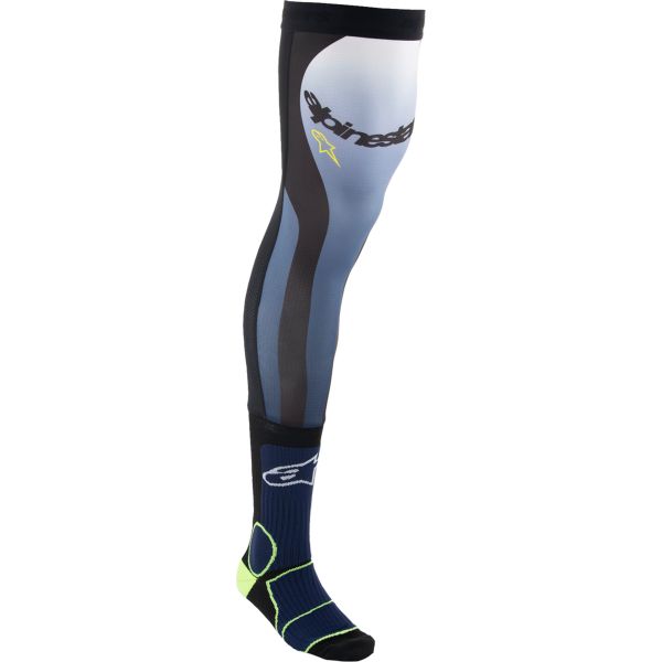 Socks MX-Enduro Alpinestars Moto Enduro/MX Socks Knee Brace Navy/Yellow 24