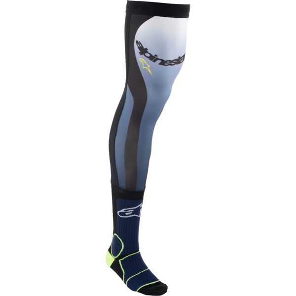Sosete MX-Enduro Alpinestars Sosete Moto Enduro/MX Knee Brace Navy/Yellow 24