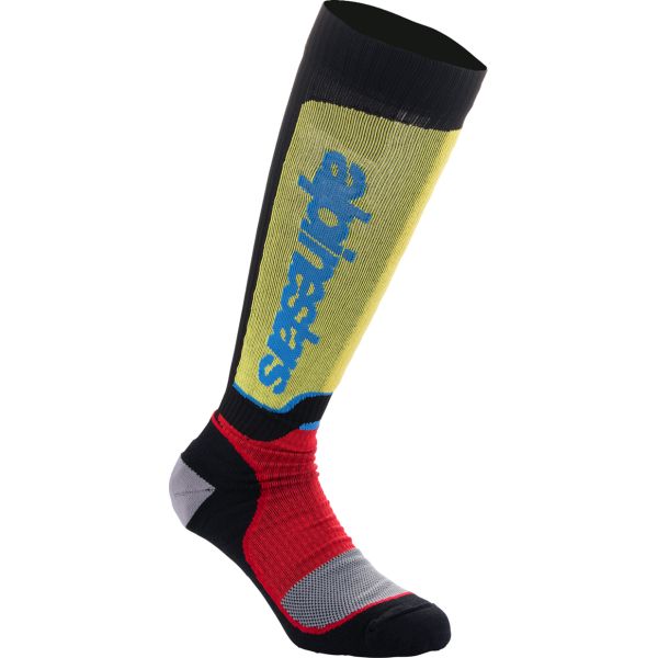 Socks MX-Enduro Alpinestars Moto Enduro/MX Socks Plus Black/Red/Blue 24