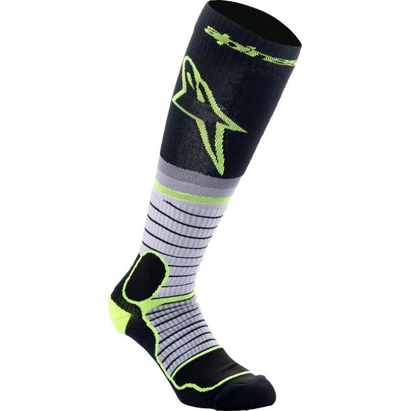 Sosete MX-Enduro Alpinestars Sosete Moto Enduro/MX Pro Black/Gray/Yellow 24