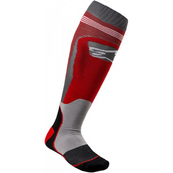  Alpinestars Moto MX Socks Plus 1 Red Gray