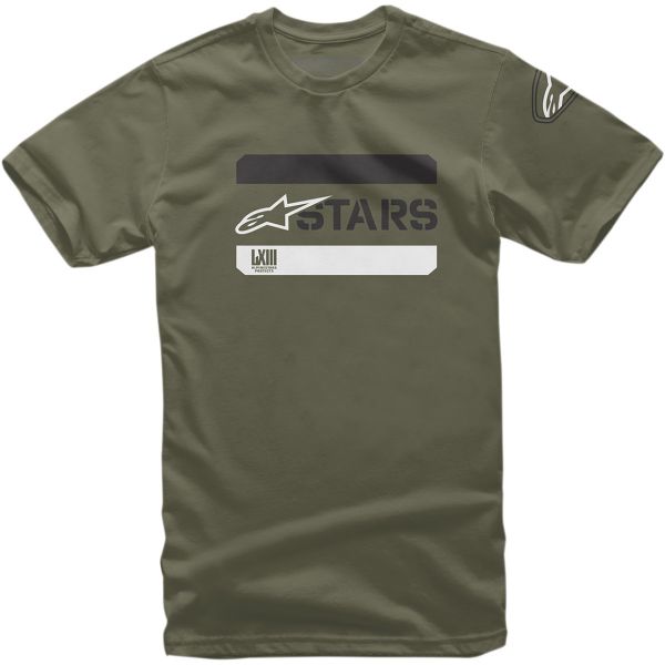 Casual T-shirts/Shirts Alpinestars Barred Green S9 Tee