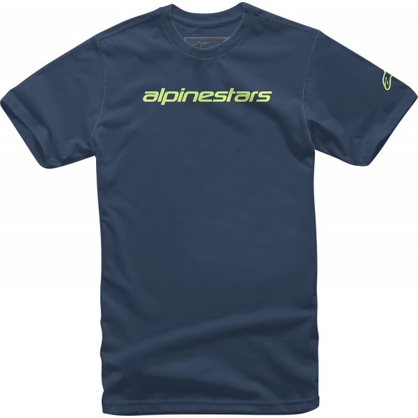 Casual T-shirts/Shirts Alpinestars Tee Linear Word Navy