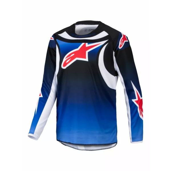 Tricouri MX-Enduro Copii Alpinestars Tricou Moto MX/Enduro Copii Racer Youth Wurx Blue/Black/White 24