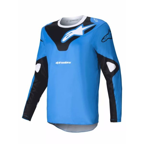 Tricouri MX-Enduro Alpinestars Tricou Moto MX/Enduro Racer Veil Blue/Black 24