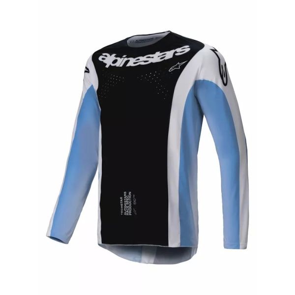 Tricouri MX-Enduro Alpinestars Tricou Moto MX/Enduro Techstar Melt Black/Blue/White 24