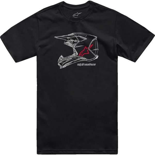 Tricouri/Camasi Casual Alpinestars Tricou MX Helmet SS Black 24
