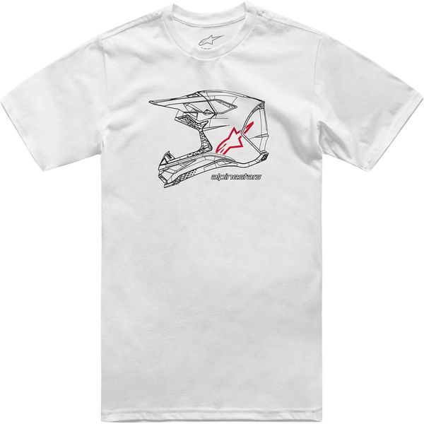 Tricouri/Camasi Casual Alpinestars Tricou MX Helmet SS White 24