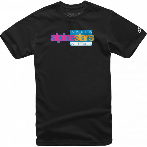 Casual T-shirts/Shirts Alpinestars Tee World Wide Black