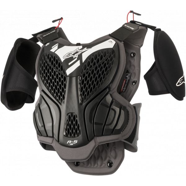  Alpinestars Chest Body Protector Copii Roost Guard A5 Black/White