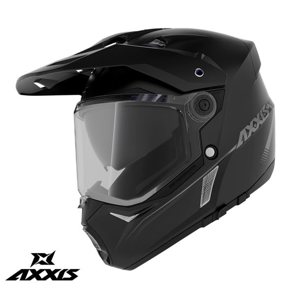  Axxis Casca Moto Adventure/Touring Wolf Ds A1 Matte Black 24