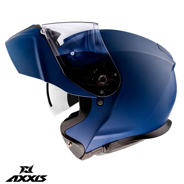 Flip up helmets Axxis Flip-Up Moto Helmet Gecko Sv A7 Matt Blue 24