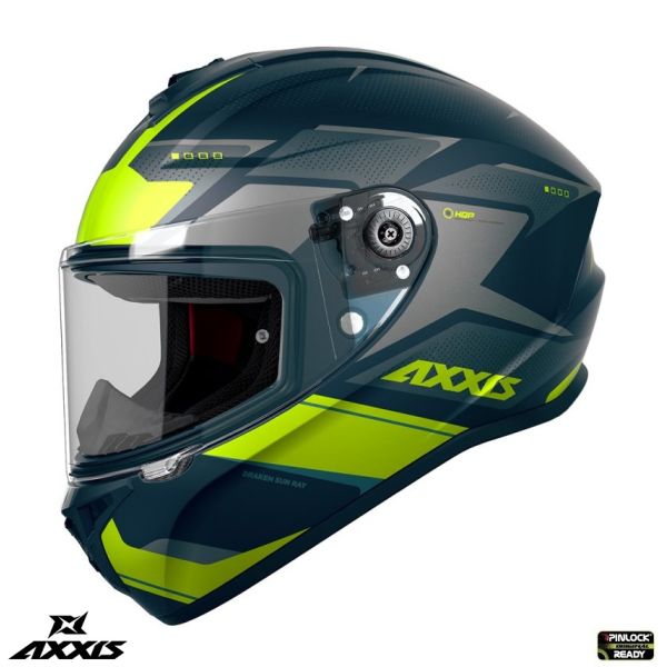 Full face helmets Axxis Moto Full-Face Helmet Draken S Sunray C2 Grey Matt 24