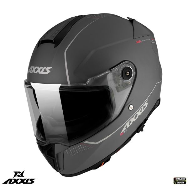 Full face helmets Axxis Full-Face Moto Helmet Hawk Sv A2 Matt Titanium 24