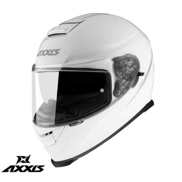  Axxis Casca Moto Full-Face/Integrala Sv A0 Glossy White 24