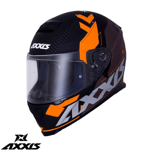 Full face helmets Axxis Full-Face Moto Helmet Sv Diagon D4 Matt Orange 24