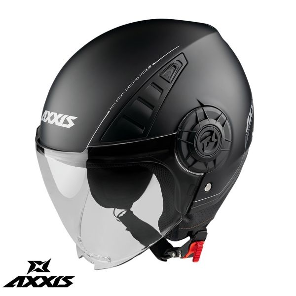  Axxis Casca Moto Open-Face/Jet Metro A1 Matte Black 24