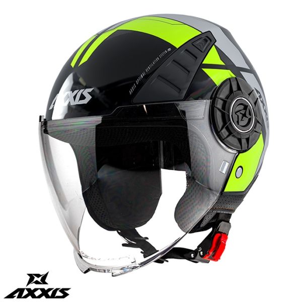  Axxis Casca Moto Open-Face/Jet Metro Cool B3 Matte Fluo Yellow 24