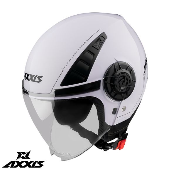 Jet helmets Axxis Open-Face/Jet Moto Helmet S A0 Glossy White Ece 22.06 24