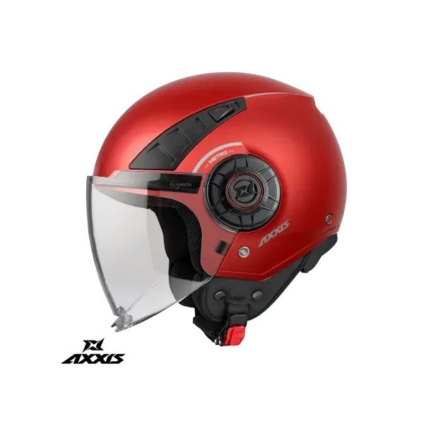 Jet helmets Axxis Moto Open-Face/Jet Helmet Metro S A5 Red Matt 24
