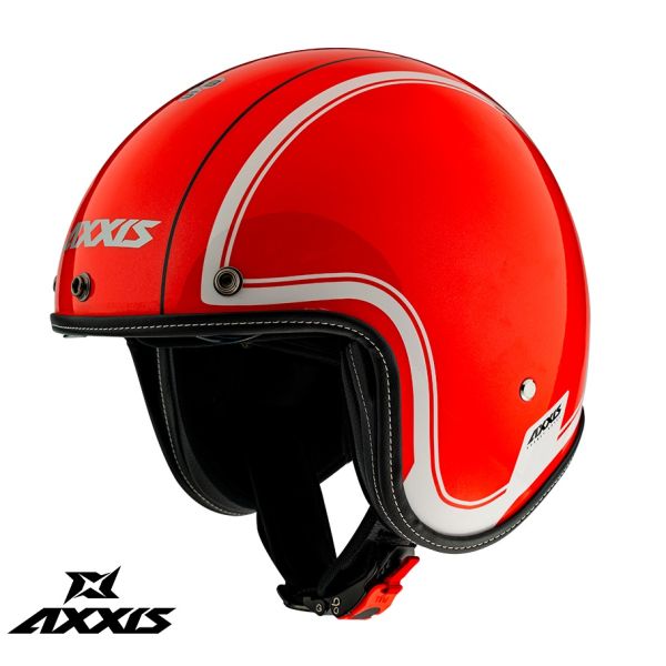 Jet helmets Axxis Open-Face/Jet Moto Helmet Sv Royal A5 Glossy Red 24